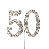 Cyfra diamentowa "50" - 45mm