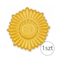 Dekoracja komunijna - Hostia  "80"  złota - 1szt