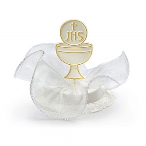 Dekoracja komunijna - kielich + hostia 1szt