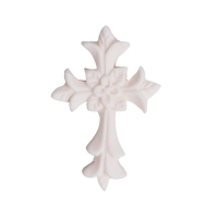 Dekoracja komunijna - krzyż biały mały