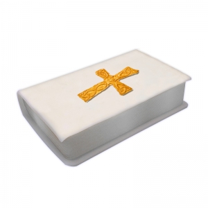 Dekoracja komunijna - Książka 3D z złotym krzyżykiem