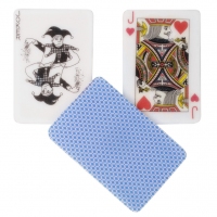 Dekoracje cukiernicze - Karty Pokera - niebieski rewers