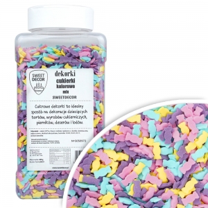 Dekoracje cukrowe Cukierki kolorowe mix 600g