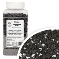 Dekoracje cukrowe czaszki czarne 600g