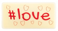 Dekoracje czekoladowe - "#Love" - zestaw 6szt