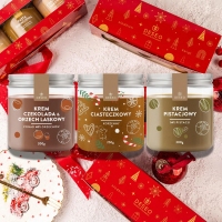 Deseo - Zestaw Świąteczny 3szt - (Czekola i Orzech Laskowy 40% 200g + Pistacjowy 54% 200g + Ciasteczkowy 250g)