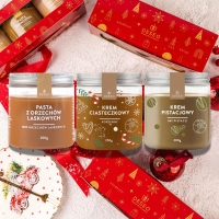 Deseo - Zestaw Świąteczny 3szt - (Orzech Laskowy 100% 200g + Pistacjowy 54% 200g + Ciasteczkowy 250g)  (No2)