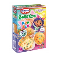 Dr Oetker - babeczki waniliowe z konfetti - 12sztuk