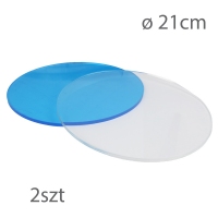 Dyski do tynkowania - akrylowe bezbarwne - śr. 21cm 2szt