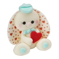 Figurka cukrowa - Króliczki z serduszkami - BOY