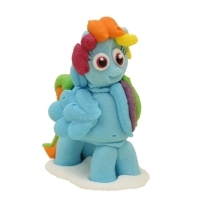 Figurka cukrowa - Kucyk Pony Niebieski