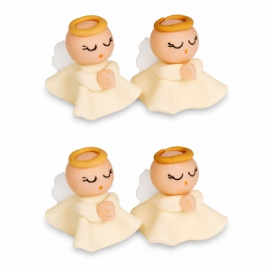 Figurki cukrowe - Aniołki białe 3D - 20szt