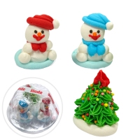 Figurki Cukrowe - Choinka z bałwankami