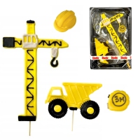 Figurki cukrowe - Maszyny budowlane 2szt