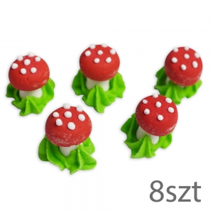 Figurki Cukrowe - Muchomorki - 8szt