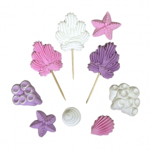 Figurki cukrowe - zestaw "Liliowy Morski"