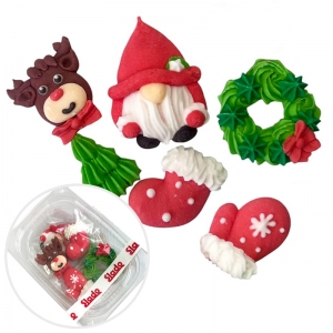 Figurki Cukrowe - Zestaw "Ozdoby Choinkowe nr 2"