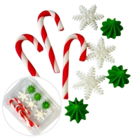 Figurki Cukrowe - Zestaw "Świąteczne słodkości 2D" 9szt