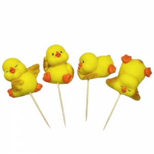 Figurki Cukrowe - Zestaw Wielkanocny - Zabawne Kaczuszki