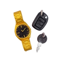 Figurki Cukrowe - Złoty Zegarek, Klucz I Breloczek