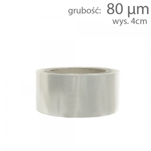 Folia rantowa na bok tortu 40mm / 100 m - Przezroczysta (GRUBA)
