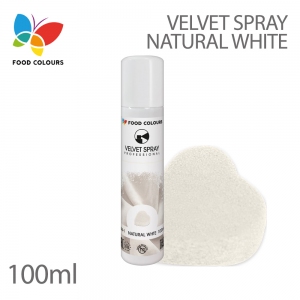 Food Colours Zamsz w spray'u 100 ml - natural white - biały naturalny