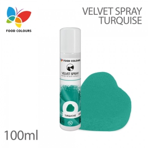 Food Colours Zamsz w spray'u 100 ml - turquise - turkusowy