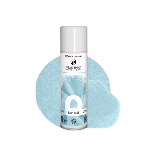 Food Colours Zamsz w spray'u 250 ml - baby blue