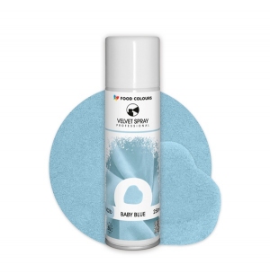 Food Colours Zamsz w spray'u 250 ml - baby blue
