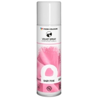 Food Colours Zamsz w spray'u 250 ml - baby pink