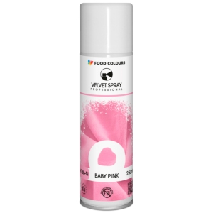 Food Colours Zamsz w spray'u 250 ml - baby pink