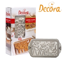 Foremka Bożonarodzeniowa do ciasta - Mikołaj w saniach