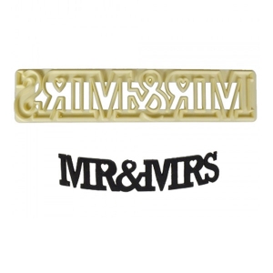 Foremka do wykrawania - napis "MR&MRS"