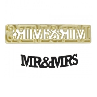 Foremka do wykrawania - napis "MR&MRS"