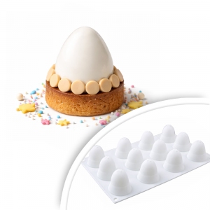 Foremka silikonowa jajko 12 szt