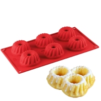 Foremka silikonowa na mini babeczki 6szt