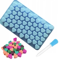 Foremka silikonowa  + Pipeta - Serduszka