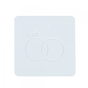 Forma akrylowa - obrączki wyciskane 7cm x 7cm