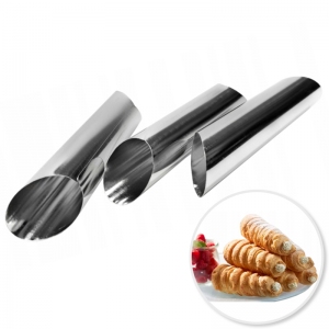 Forma do pieczenia rożków - Rurka do ciastek Cannolo -  3szt