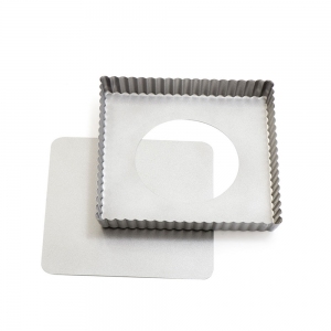 Forma metalowa do tart - kwadratowa 21x21cm