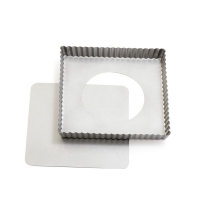 Forma metalowa do tart - kwadratowa 21x21cm
