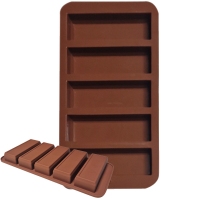 Forma silikonowa - Bloczki czekolady 5szt