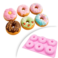 Forma silikonowa do pączków / donutów 6 szt