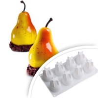 Forma silikonowa - Gruszka 8szt