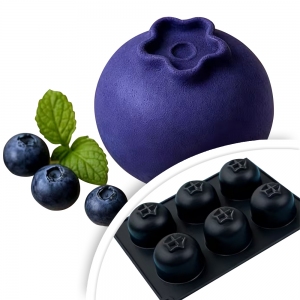 Forma silikonowa - JAGODA 6szt