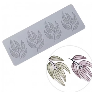 Forma silikonowa - liście Eukaliptusa Ażurkowe