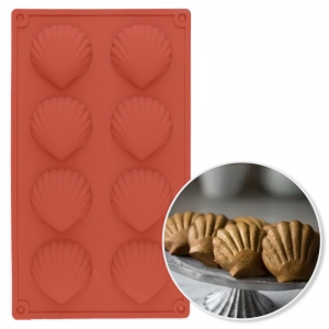 Forma silikonowa - Magdalenki Muszelki 8szt