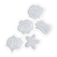 Forma silikonowa na Lizaki - Kwiaty 5szt