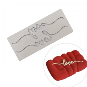 Forma silikonowa - Napis "LOVE" 2szt