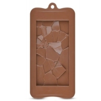 Forma silikonowa - tabliczka czekolady - Potłuczona